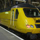 Illustration for article titled This "Flying Banana" Keeps Britain's Trains from Running off the Rails